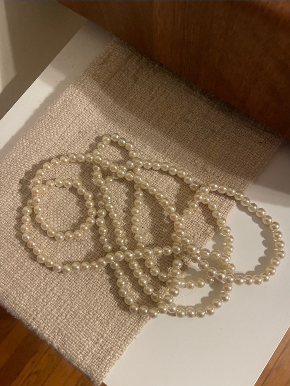Classic Ivory Pearl Beaded Necklace
